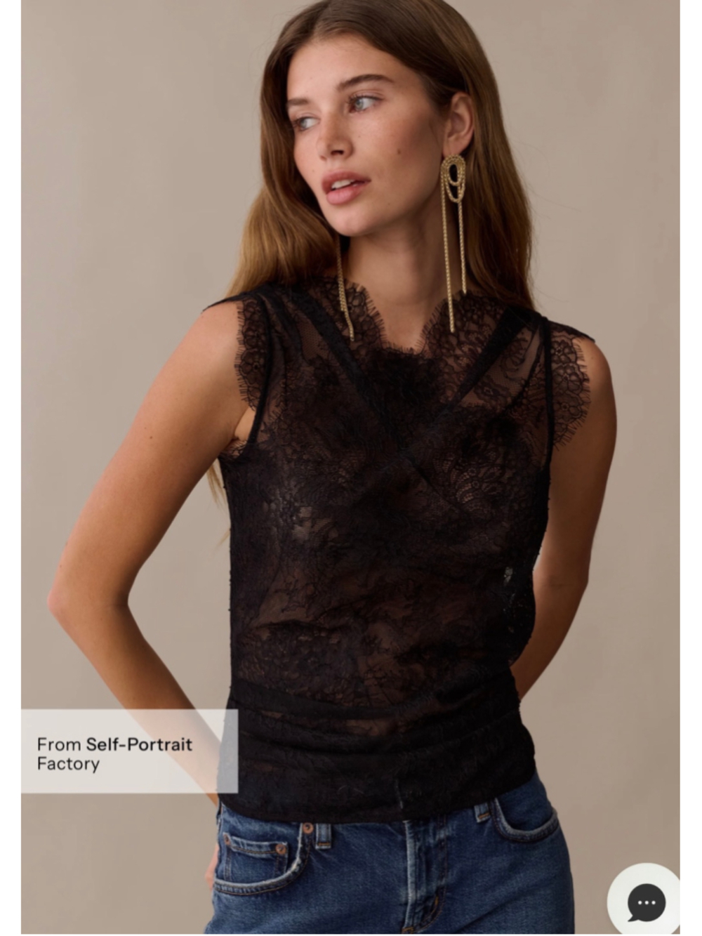 Women's o.p.t Clarissa Black Lace Sleeveless Top Size 0